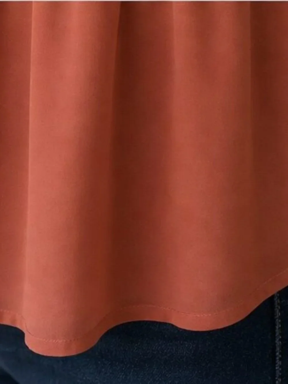 Rust Peplum Top - Picture 6 of 6